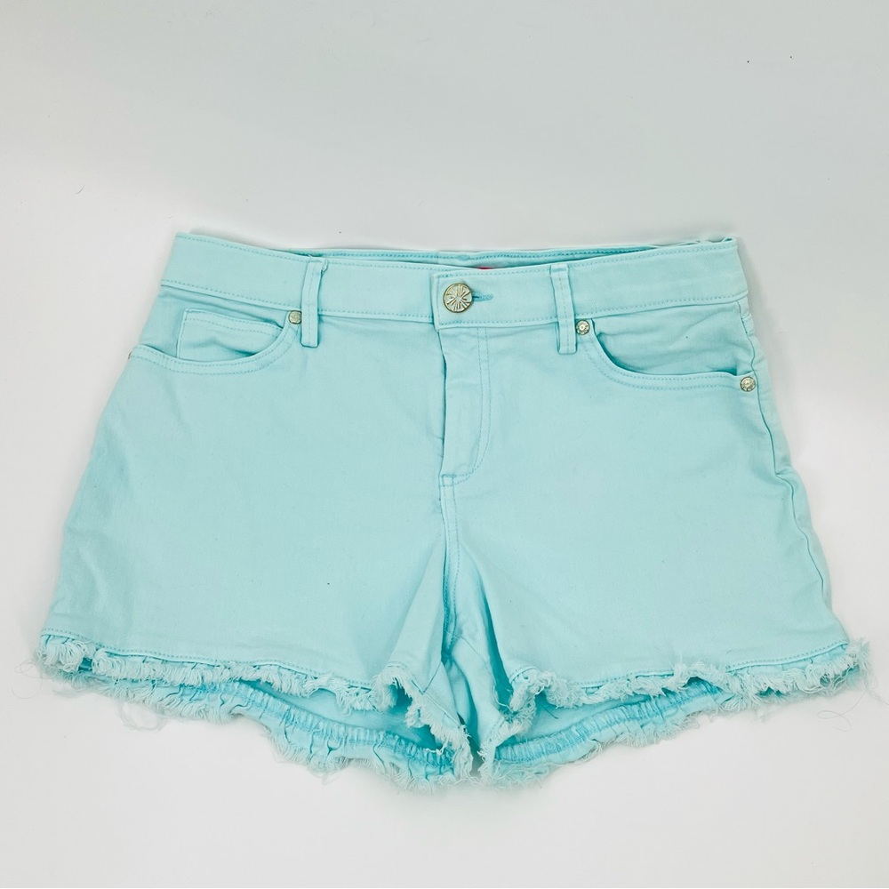 Lilly Pulitzer Aqua Jean Shorts
